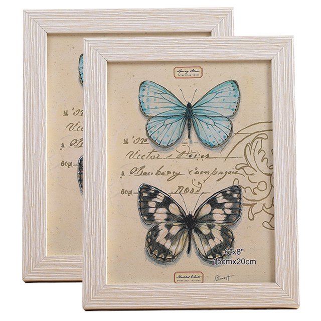 Coofit Photo Frame Vintage Simple: 2PCS Picture Display Frame Tabletop Frame for Room