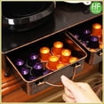 thumbnail image 6 of Coffee Pod Holder with 2pcs Multifunctional Storage Drawer Organizer for Tea bags, K-Cup Pods, Nespresso, Dolce Gusto, CBTL, Verismo for holding 60 Coffee Pods-Retro Brushed, 6 of 7