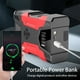 thumbnail image 3 of Arrancador de batería para coche con compresor de aire, cargador portátil de banco de energía, 3 of 8