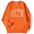 thumbnail image 1 of Jujutsu Kaisen-Jersey con estampado para hombre, moda urbana coreana, Sudadera con capucha de lana cálida y cómoda, ropa de calle holgada con cuello redondo, 1 of 1