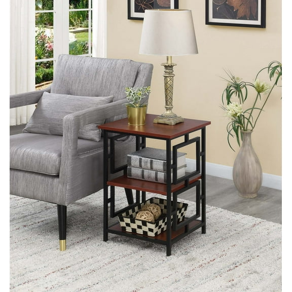 Convenience Concepts Town Square Metal Frame End Table