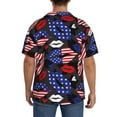 thumbnail image 3 of Fotbe American With Lips Camisa Estampada de Manga Corta para Hombre, Casual de Verano, Estilo Playero, Sin Arrugas-4X-Large, 3 of 5