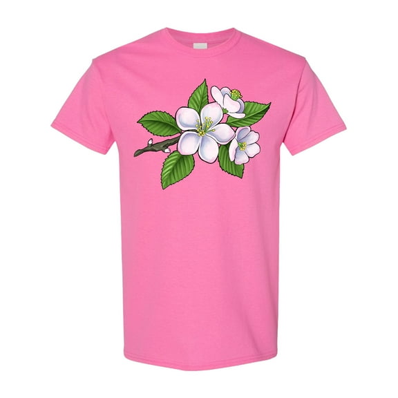 Inktastic Beautiful Apple Blossom Flowers on Branch T-Shirt