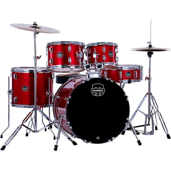 Mapex Comet 5-Piece Drum Set 20" Bass Drum, Infra Red