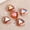 Wine Orange, variant on U8MO 10pcs 18mm Triangle Faceted Crystal Glass Loose Beads for Jewelry Making-Random Mixed