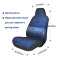 thumbnail image 3 of Daiia Retro Blue Glitter Printed Car Seat Cover - Waterproof & Sweatproof - Universal Fit, Machine Washable, Non-Slip - Seat Protector for Car, Truck, SUV, Van (1 Pack), 3 of 5