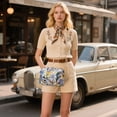 thumbnail image 6 of FORMRS Women Crossbody Purse with Chain Strap Vegan Leather Shoulder Handbag, Purple Flowers, 6 of 7