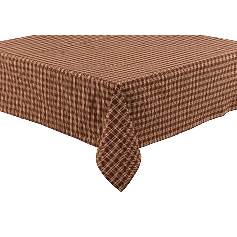 Sturbridge Tablecloth, 54 x 54", Wine, Sturbridge wine check pattern By
