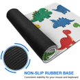 thumbnail image 6 of Long Mouse Pads for Desk,White Colorful Dinosaurs Pattern Desk Mats on Top Of Desks, Desk Mouse Pad Extra Large with 3mm Non-Slip Base and Stitched Edge for Gaming,Office,Work,Home 31.5"x11.8", 6 of 6