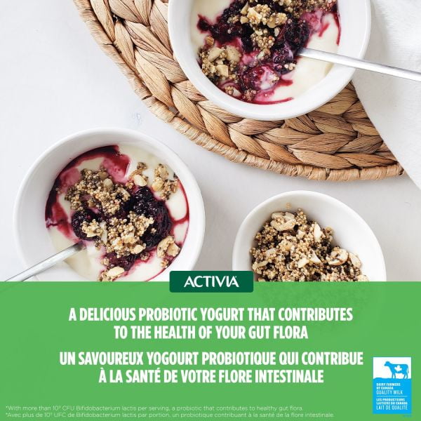Activia Probiotic Yogurt Drink, Strawberry, Immune System, 8x93 mL