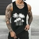 thumbnail image 5 of Camisetas de Tanque de los Hombres Tanque de los Hombres Incolor Gradiente de Impresión Cuello Redondo Correa Delgada Fuga Atrás Regular Casual Deportes Blusas de Tanque, 5 of 5