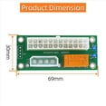 thumbnail image 4 of 2X Adaptador de Fuente de Alimentación Múltiple ATX Dual PSU, Placa de Alimentación Sincrónica, Agregue 2 PSU con LED de Alimentación una Conector Molex de, 4 of 5