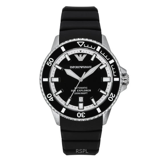 Emporio Armani Sea Explorer Men's Black Dial Automatic Watch AR60078
