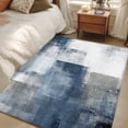thumbnail image 4 of Blue Runner Rug 2.7x5 FT, Non Slip Entryway Carpet, Retro Oil Painted Modern Abstract Art Washable Soft Floor Carpet Entrance Mat Non-Shedding Throw Rug for Hallway Laundry Room Bedside, 4 of 9