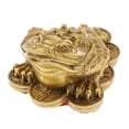 thumbnail image 1 of Estatua de Cobre Rana de Dinero Macarena Adornos de sapo de Feng Shui, 1 of 8