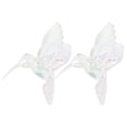 thumbnail image 1 of 2 piezas de colibrí iridiscente decoración colgante de colgantes adornos de pájaros transparentes con cuerda colgante para decoraciones de fiesta en el hogar, 1 of 7