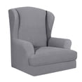 thumbnail image 1 of Fundas elásticas para sillones, fundas para sillas, fundas para sofá de sala de estar Gris claro, 1 of 9