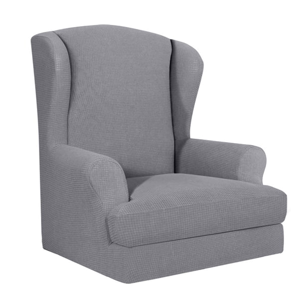 Fundas elásticas para sillones, fundas para sillas, fundas para sofá de sala de estar Gris claro