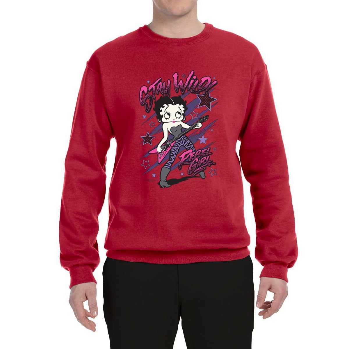 Red betty online boop crewneck