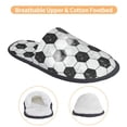 thumbnail image 3 of Fotbe Soccer Pantuflas Peludas para Mujer con Estampado, Zapatillas de Peluche, Zapatos de Invierno para Casa, Uso Interior y Exterior-Large, 3 of 8