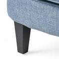 thumbnail image 5 of GDF Studio Ishtar Contemporary Tufted Club Chair with Nailhead Trim, Light Blue Fabric and Matte Black, 5 of 11
