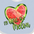 thumbnail image 4 of Inktastic I'm One in a Melon Watermelon Heart Boys or Girls Baby Bib, 4 of 4