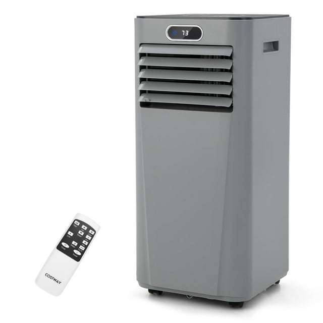 8000BTU 3-in-1 Air Cooler, Portable Air Conditioner w/Remote Controlï¼ Drying, Window Kitï¼ Multifunctional AC Cooling Humidifier Fan Unit, Grey
