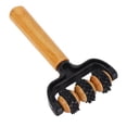 thumbnail image 1 of Rodillo de Masaje Portátil, Fácil de Operar de Madera Portátil de Masaje Inscordado de Masaje Relajando 3 Ruedas para Cuerpo Completo, 1 of 7