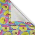 thumbnail image 3 of Ambesonne Colorful Kitchen Curtains, Neon Colored Poppy Flowers, 55"x45", Multicolor, 3 of 3