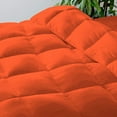 thumbnail image 3 of Roch Linen Lightweight All Season Down Alternative Comforter - 100% Cotton and Soft Quilted Duvet Insert, Cooling Comforter for Warm Weather/Hot Sleepers -(Full/Queen, Orange), 3 of 6