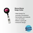 thumbnail image 2 of Peony Flower Photo Retractable Reel ID Badge Key Card Name Tag Holder with Clip, 2 of 7