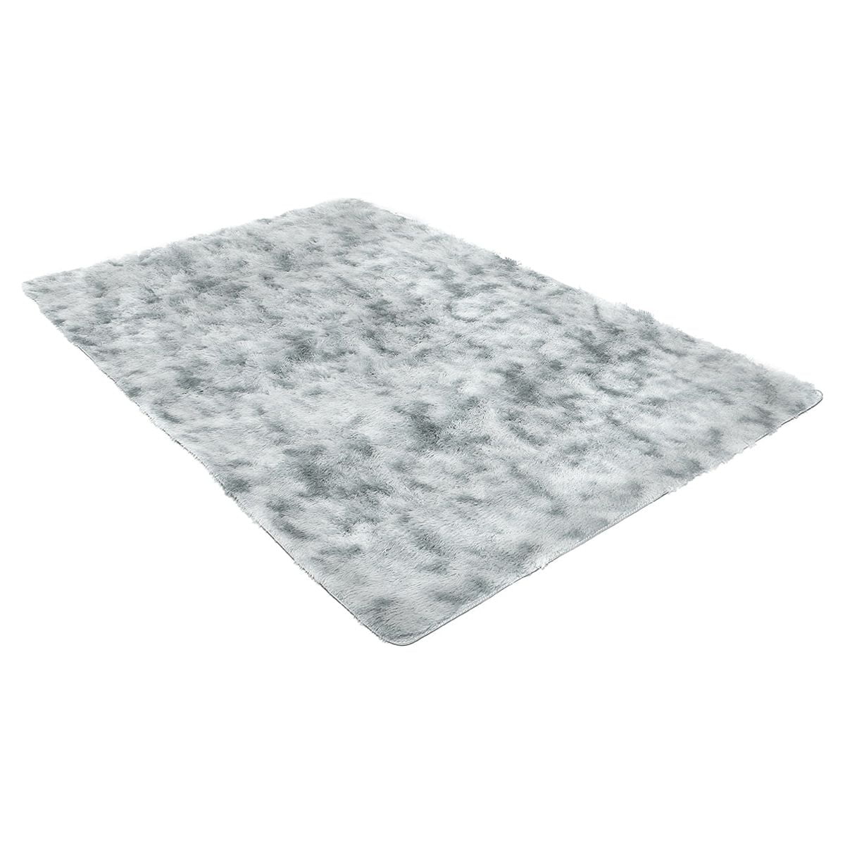YEERSWAG Shag Area Rug, 5 x 8 ft Ultra Soft Fluffy Area Rug for Living Room Bedroom Indoor Carpet, Light Gray