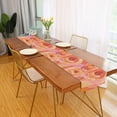 thumbnail image 2 of Yayeee Table Runner 70 inches Long Home Kitchen Dinning Party Decoration, Pink Flowers, 2 of 7