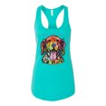 thumbnail image 2 of Wild Bobby Dean Russo Golden Retriever Is Love Dog Is Love Dog Lover Women Racerback Tank Top, Tahiti Blue, Large, 2 of 5