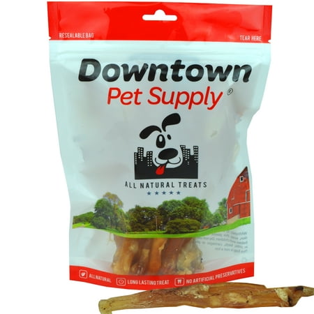 All Natural Beef Tendons Made in USA - Single Ingredient, Best Alternative to Bully Sticks, Healthy Dog Treats, 8