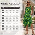 thumbnail image 5 of Psesaysky St. Patrick's Day Couple Matching Sets Green Clover Leopard Print Dress & Beach Shirts for Men Festival Sleeveless Tunic Sun Dress Plus Size for Women Party Club, 5 of 7