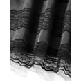 thumbnail image 5 of Women's Half Slips for Under Dresses Elastic Waist Solid Color Satin Underskirt Lace Trim Skirt for Under Dresses, 5 of 6