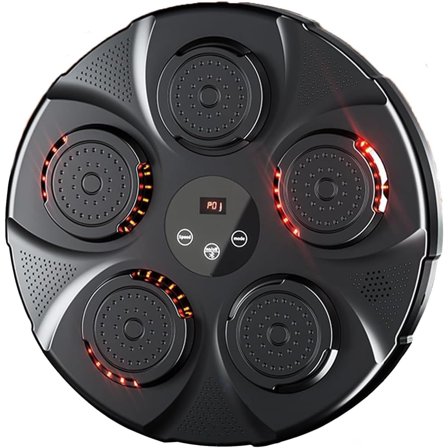 Music Boxing Machine, Smart Music Boxing Machine with Bluetooth, Home Wall-Mounted Training Gear, Boxing Training Punching Equipment (Black)