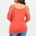 thumbnail image 7 of Aboser Womens Cold Shoulder Cami Tops Plus Size Half Sleeve Tank Top Dressy Casual Slimming T Shirts Deep V Neck Shirt Blouse Ladies Tops and Blouses, 7 of 7