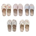thumbnail image 4 of Men Women's Open Toe House Slippers Arch Support Lightweight Linen Slippers Shoes, 4 of 6