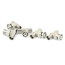 5 Pcs BNC Male To Dual BNC Female T Type Coaxial Adapter Connector