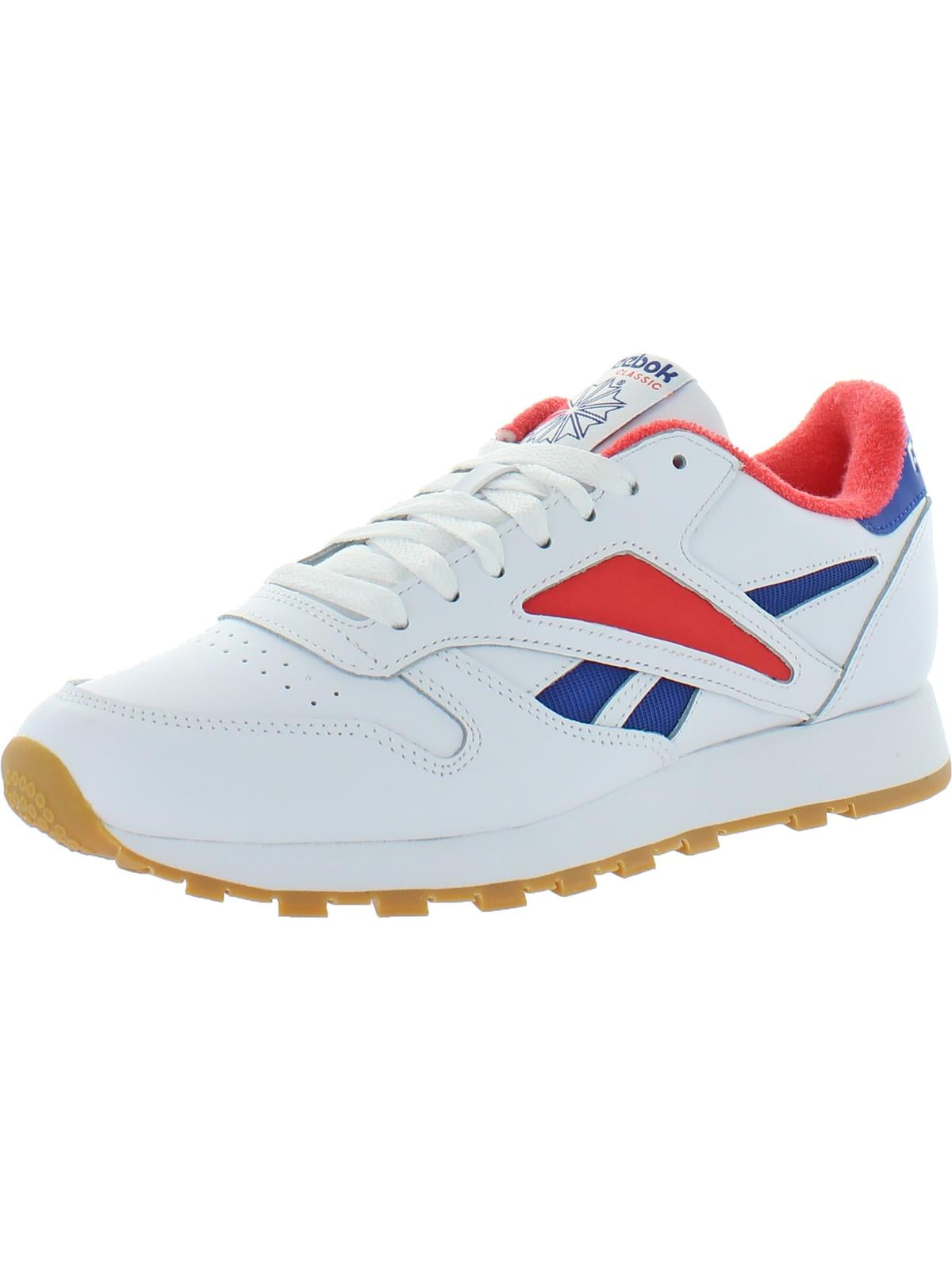 mens leather running trainers