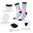 thumbnail image 4 of Balery Tie Dye Calcetas Largas con Estampado para Hombre y Mujer – Suaves y Transpirables, Talla Única (US 5-11), 4 of 6