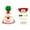 A, variant on Christmas Apple DIY Craft Kit, 5-Themed Decoration Set with Hats and Stickers, Festive Family Activity and Holiday Gift Making(D)