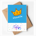 thumbnail image 1 of en viscount chapeau simplicity Welcome Back Greeting Cards Envelopes Blank, 1 of 3