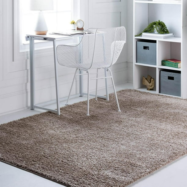 Rugs Com Soft Solid Shag Collection Area Rug 8x10 Khaki Shag Rug Perfect For Living Rooms Large Dining Rooms Open Floorplans Walmart Com Walmart Com