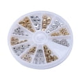thumbnail image 2 of 120pcs10 Styles Golden Metal Charms Loose Spacer Beads Jewelry Making, 2 of 5