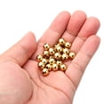 thumbnail image 3 of Uxcell Brass Loose Balls, 8mm OD 2.5mm ID Smooth Round Spacer Beads for Craft, Golden 50Pcs, 3 of 6