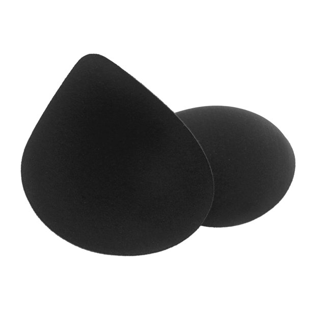 2 almohadillas para sujetador de mujer, almohadillas de lactancia transpirables, accesorios íntimos redondos negro