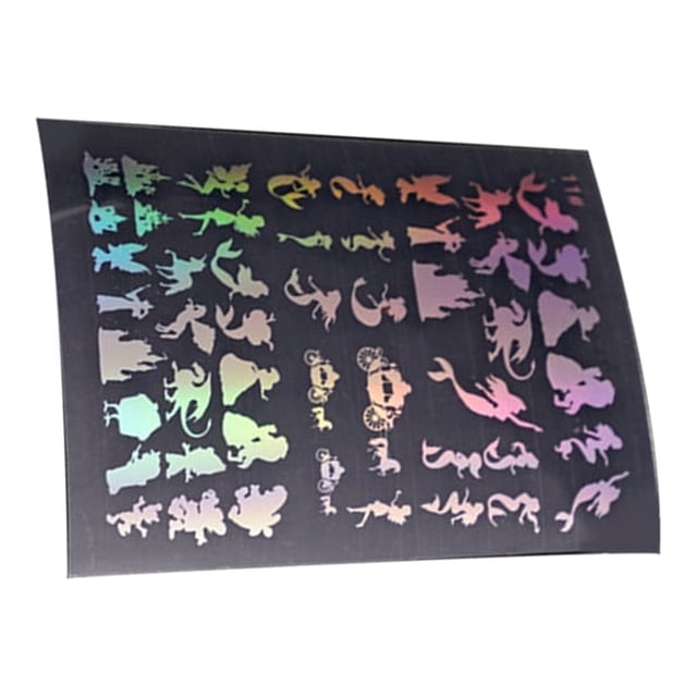 Advancent Pegatinas transparentes con patrón múltiple Hermoso accesorio de bricolaje Suministros de arte Paquete de regalo Kits de álbum de recortes Type1 NO1 Advancent CBP351585